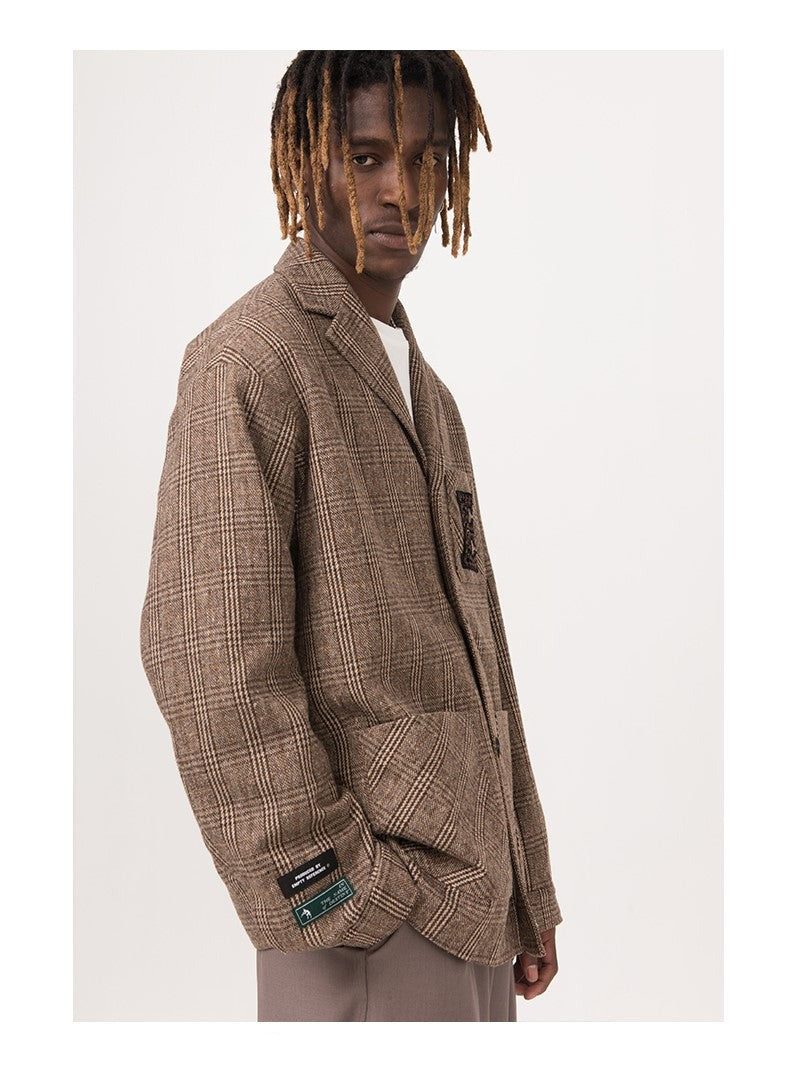 EMPTY REFERENCE Plaid Blazer