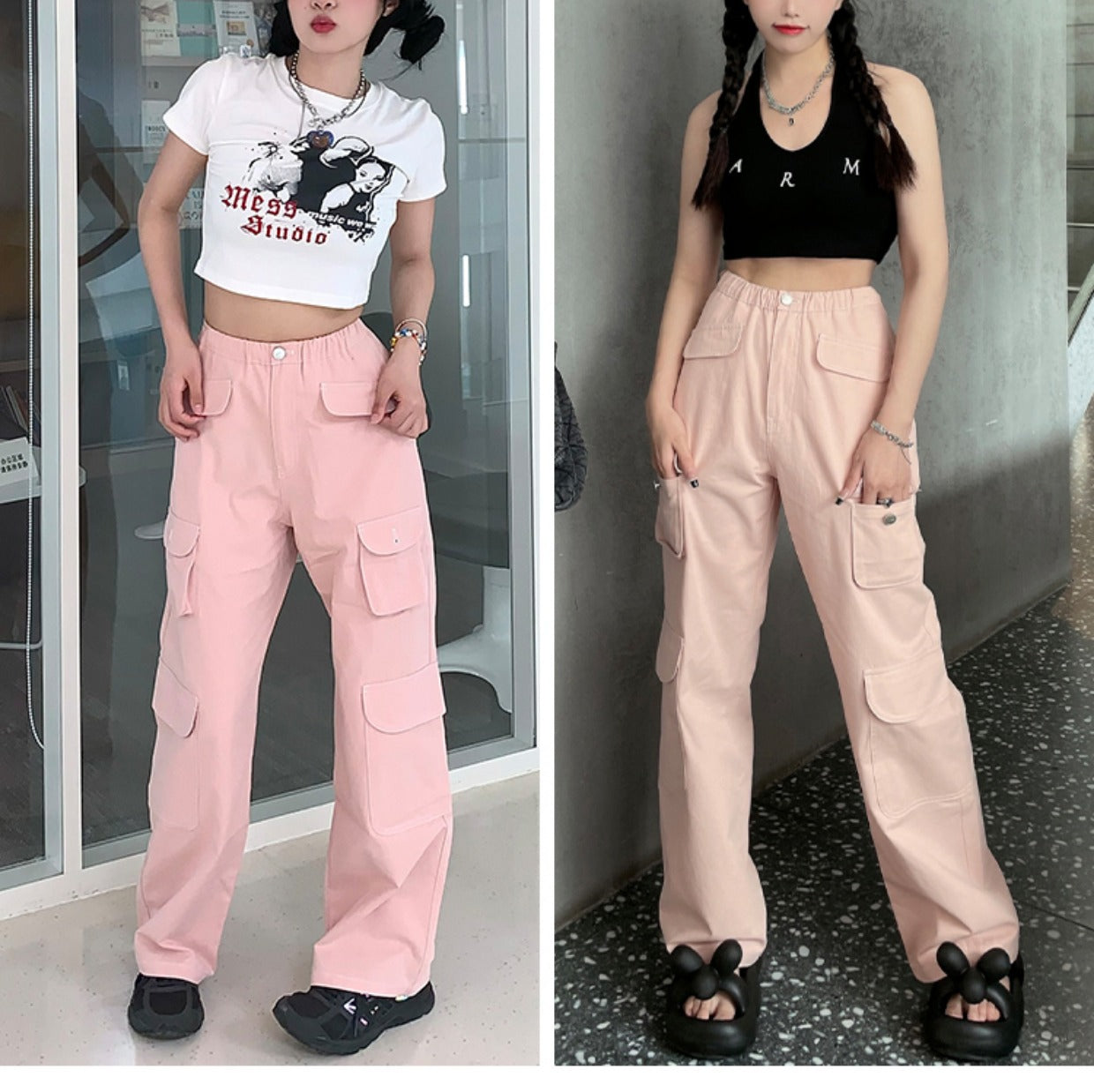 King Prince Light-Toned Cargo Pants