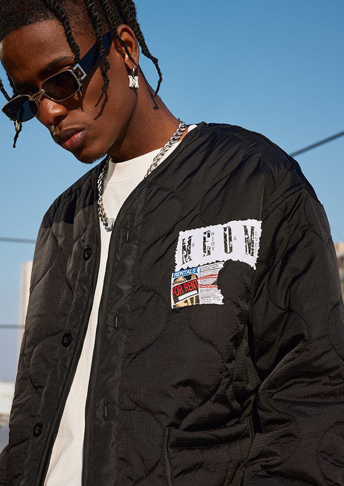 MEDM Patched Flyer Quilted Jacket