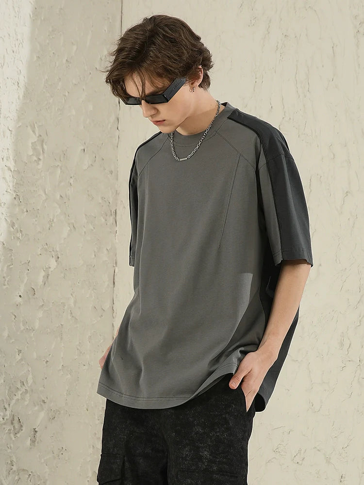 NOSAW Two-Tone Spliced Tee