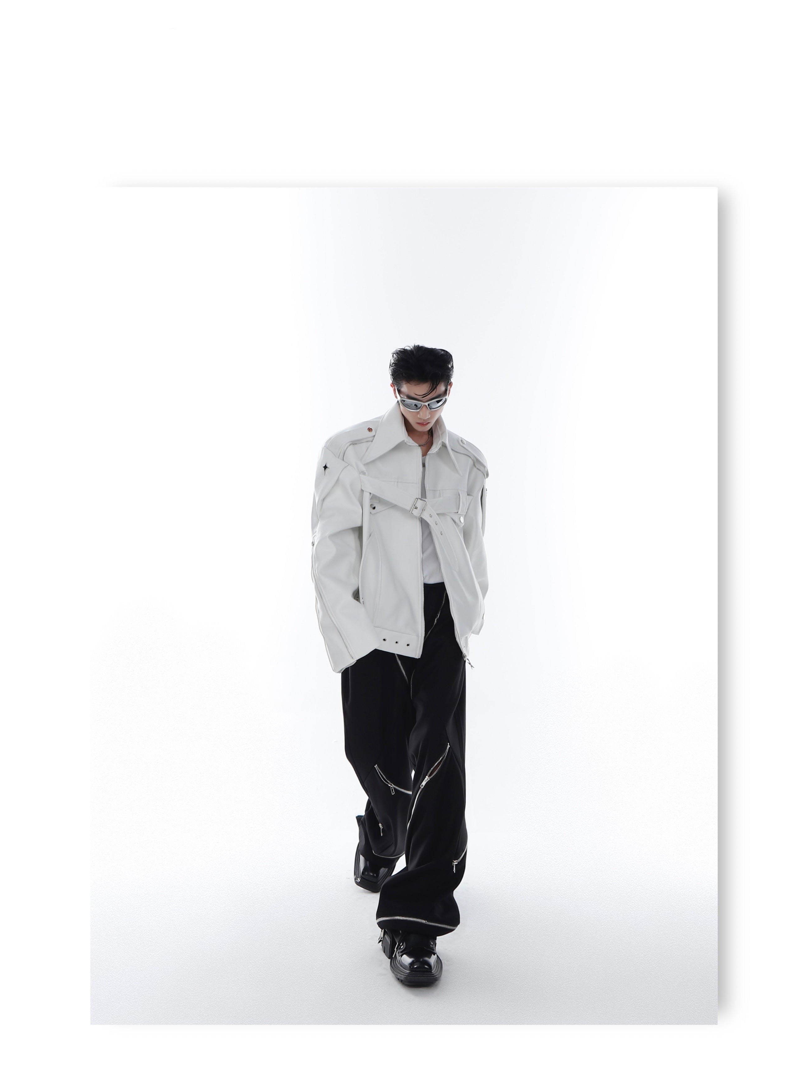 CulturE Pin-Buckle Biker Jacket