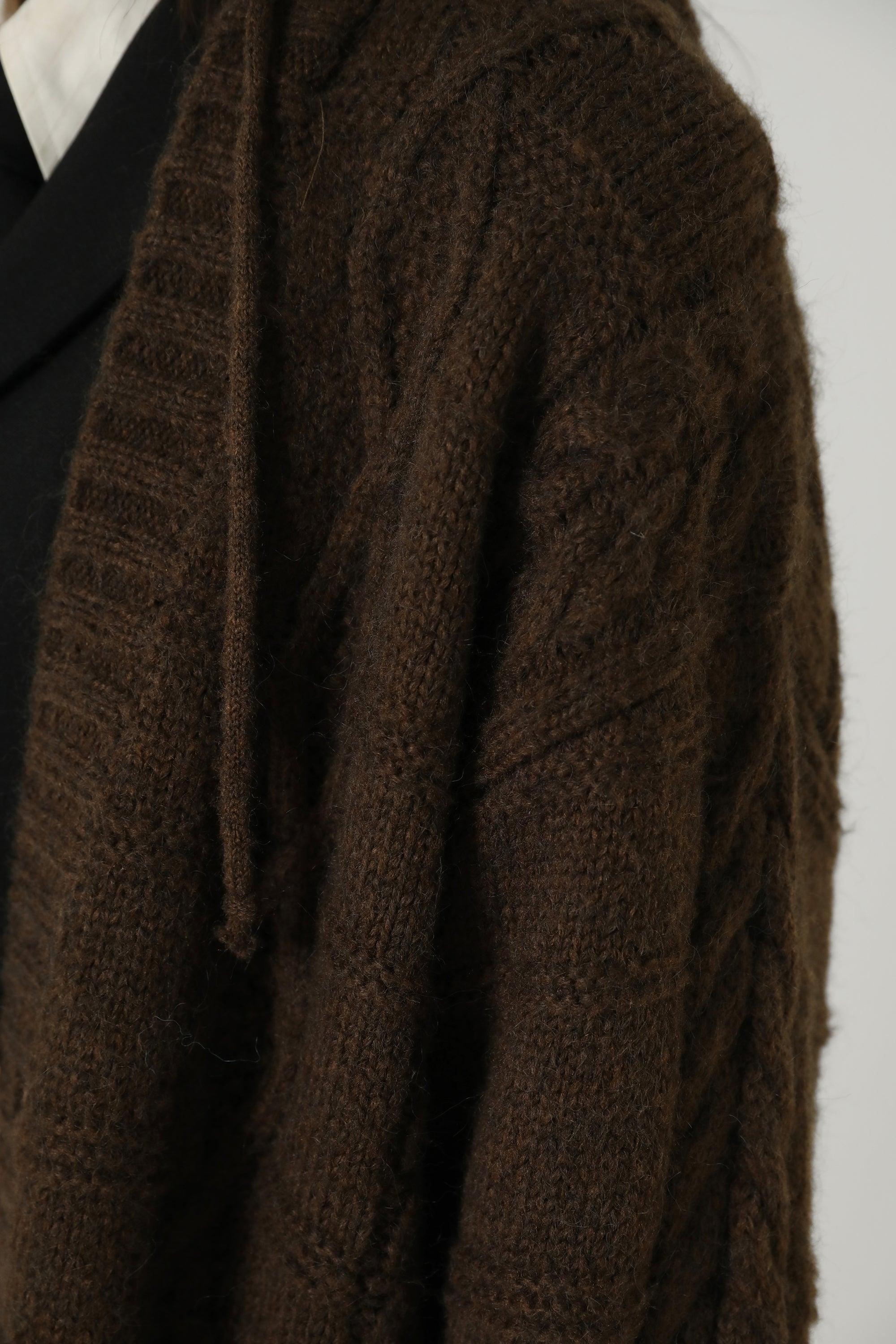 MASONPRINCE Edith Knit Hooded Cardigan
