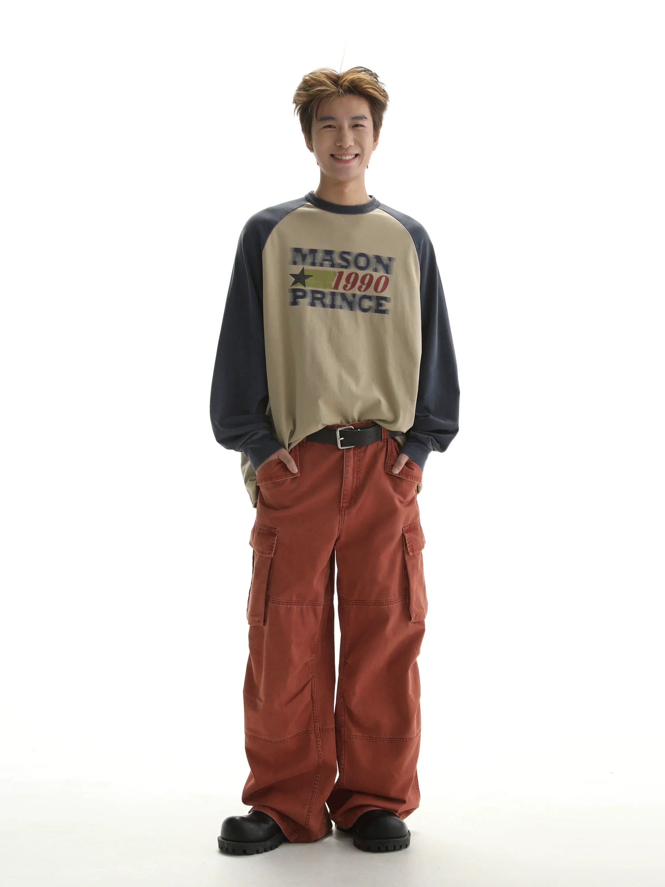 MASONPRINCE "1990" Contrast Long Sleeve