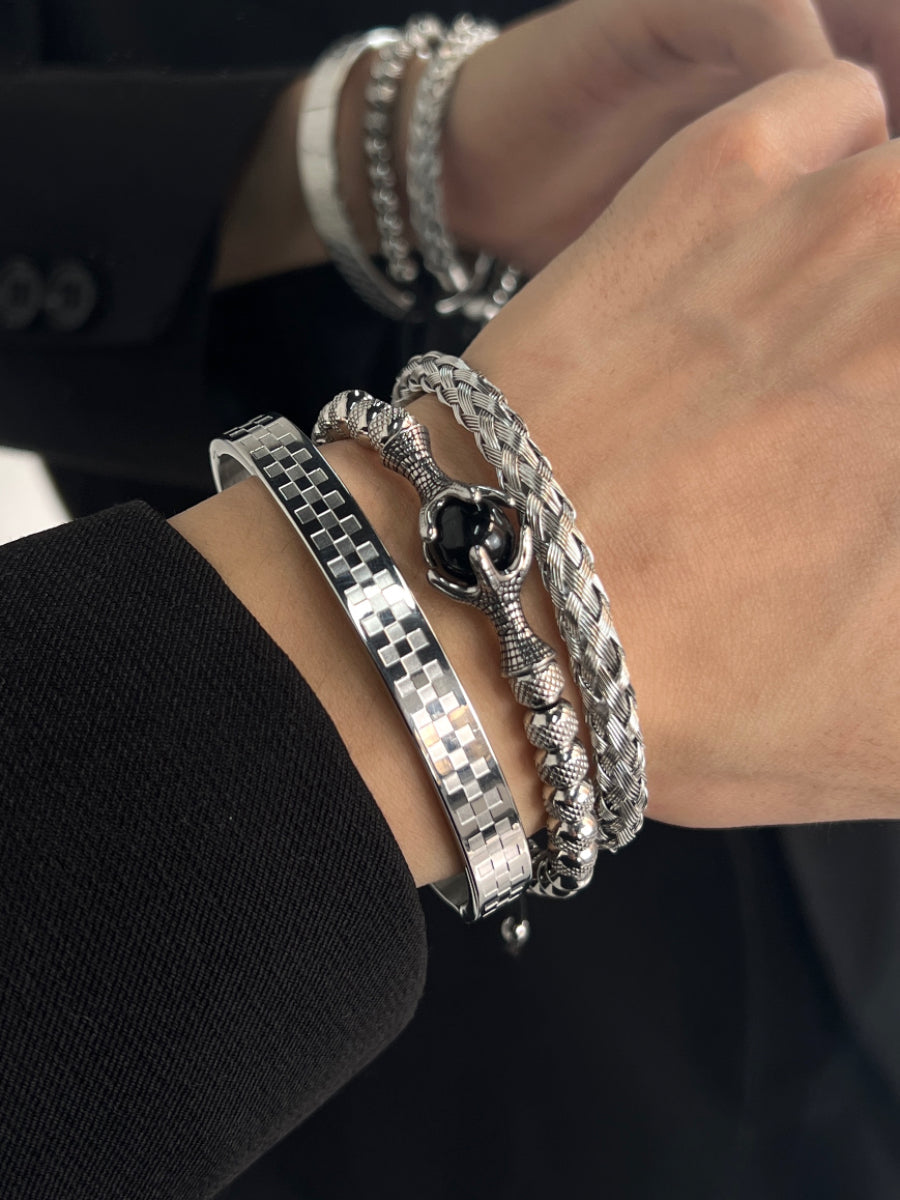 MINBIN "Mittsu" Three-Piece Bracelet Set
