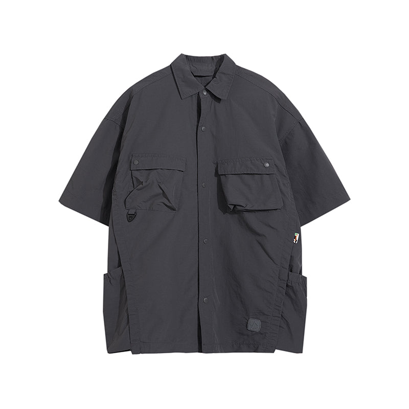 GTRG Paneled Button-Up Shirt
