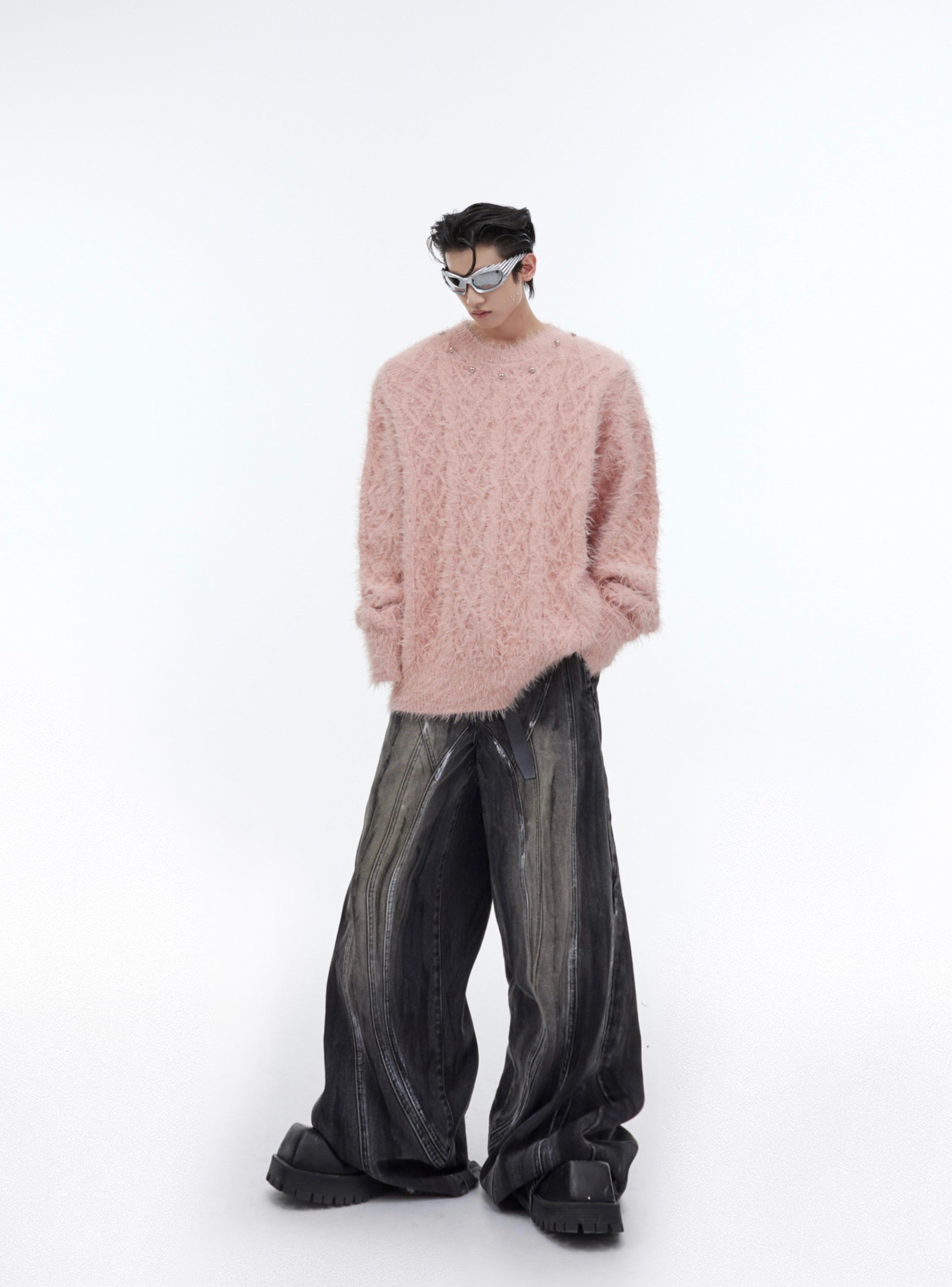 CulturE Studded Collar Sweater