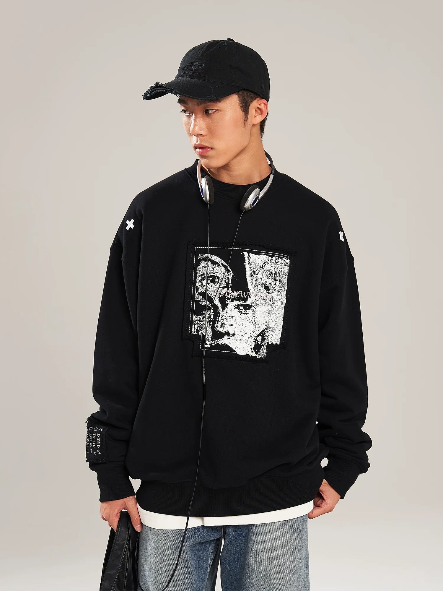 NSTNEW START "Visions" Collage Sweater