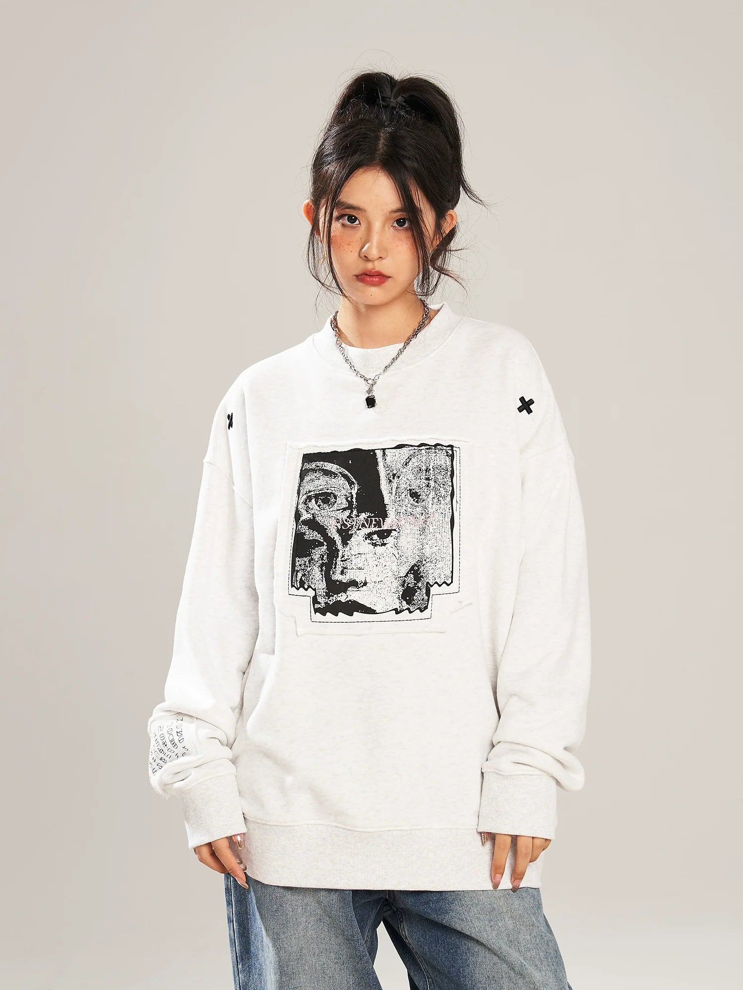 NSTNEW START "Visions" Collage Sweater