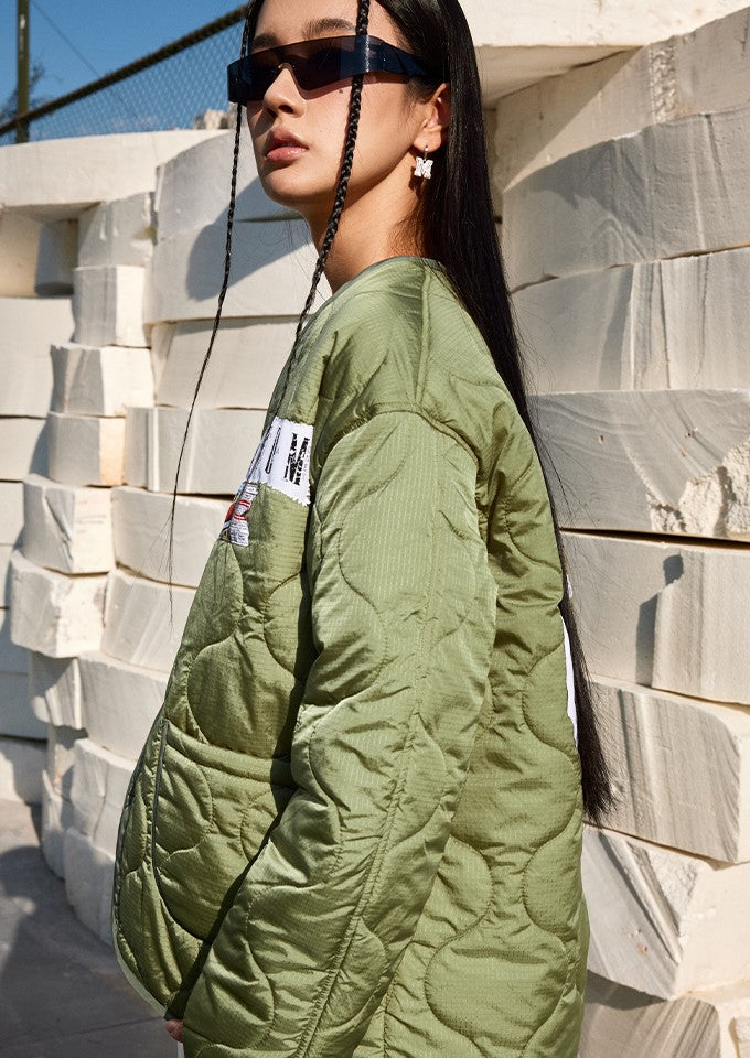 MEDM Patched Flyer Quilted Jacket