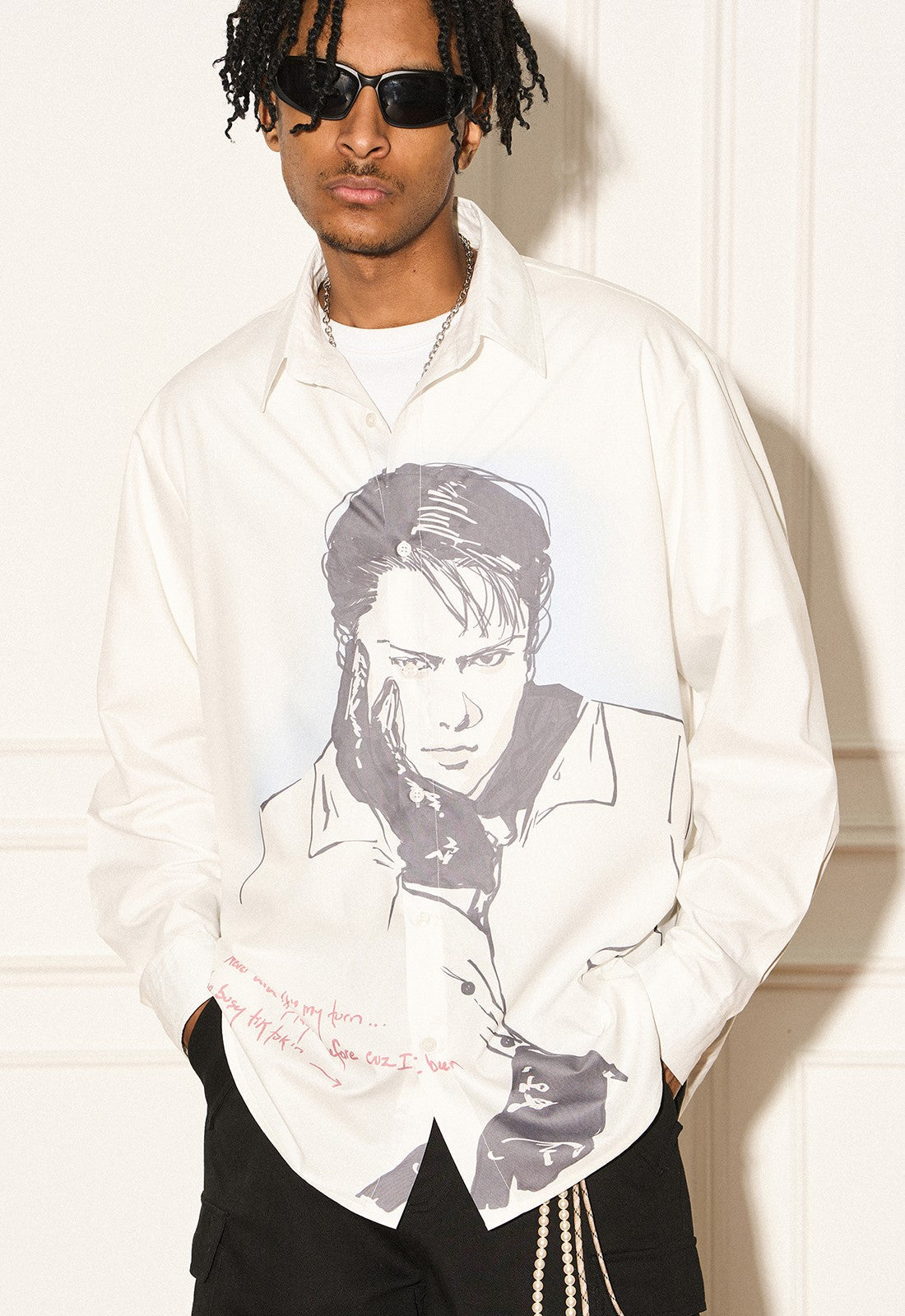 REVERSE IRONY Portrait Button Long Sleeve