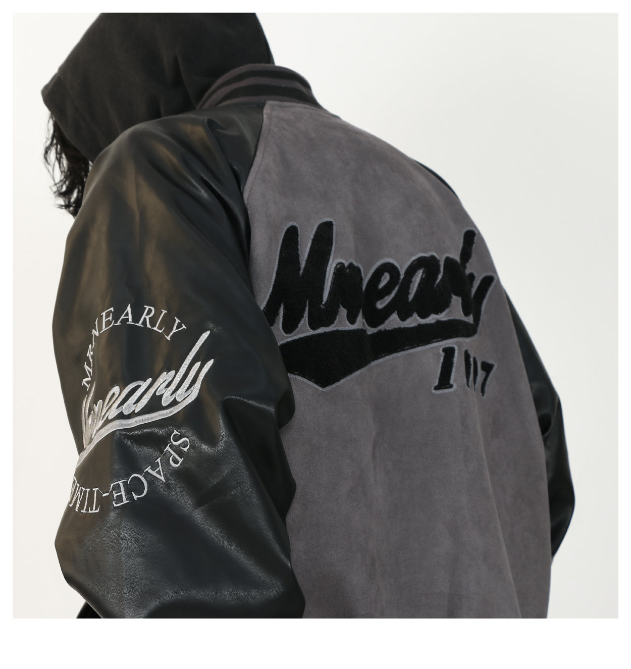 MRNEARLY "1997" Suede Varsity Jacket