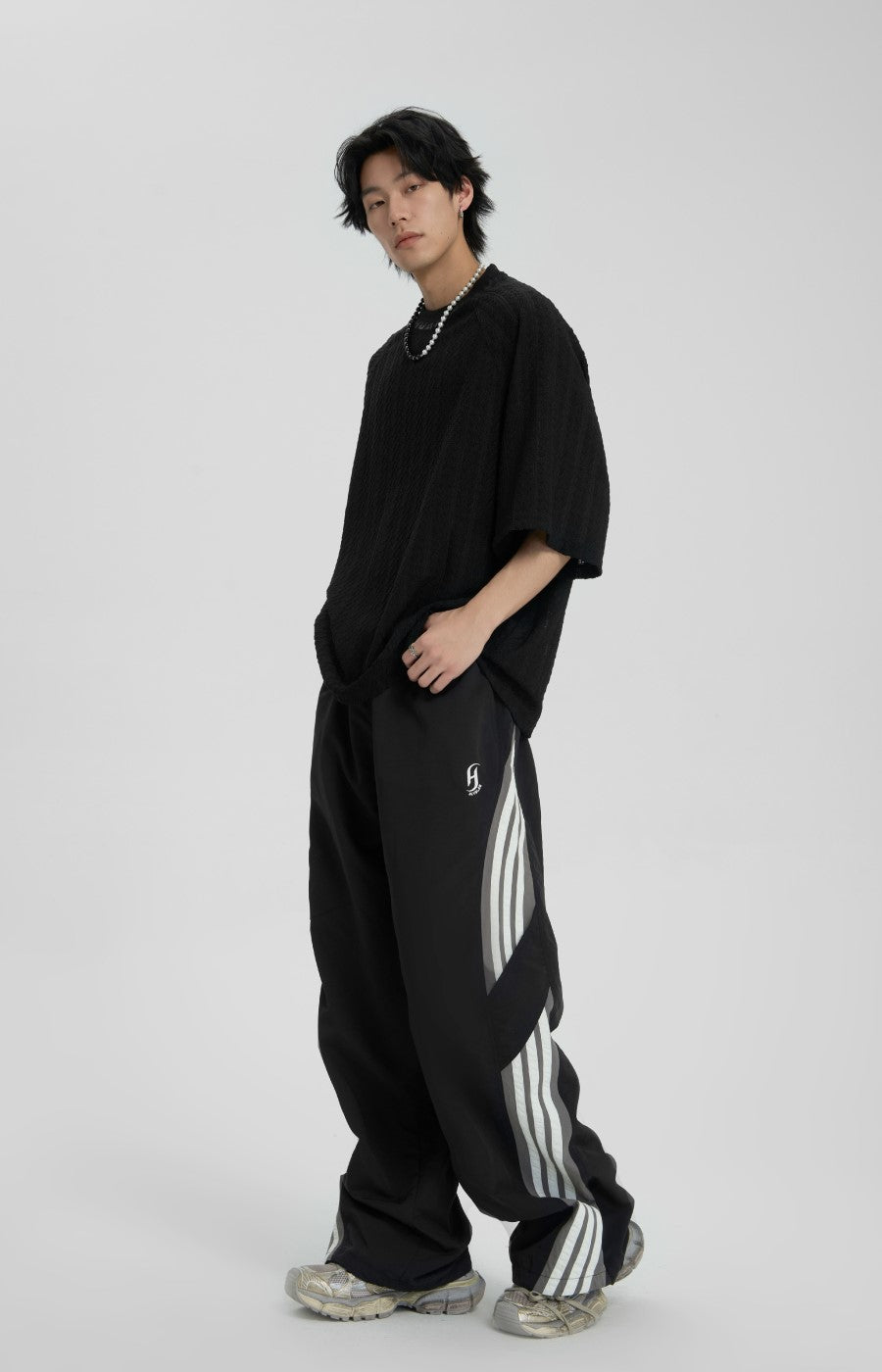 JHYQ Contrast Striped Track Pants
