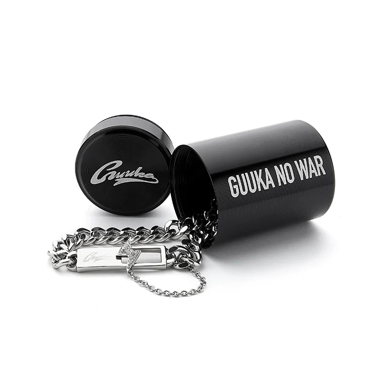 GUUKA "Lightning Bar" Double Chain Necklace