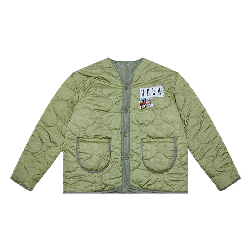 MEDM Patched Flyer Quilted Jacket