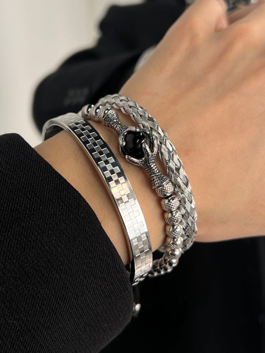MINBIN "Mittsu" Three-Piece Bracelet Set