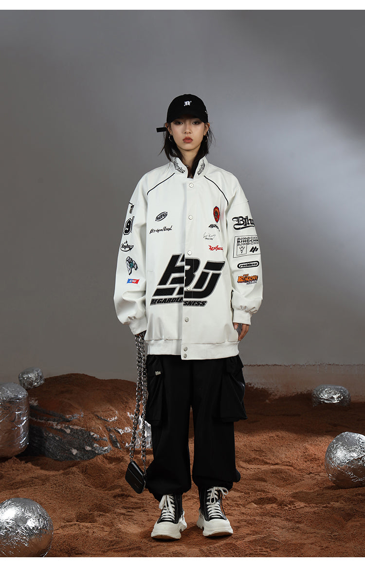 BJHG Patched Biker Jacket