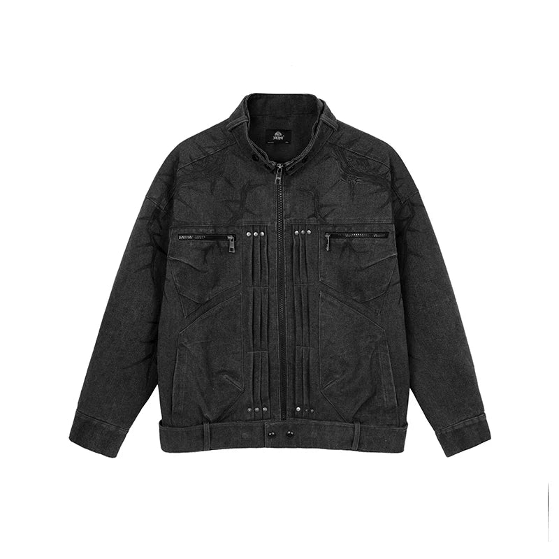 JHYQ Embossed Thorn Heavyweight Jacket