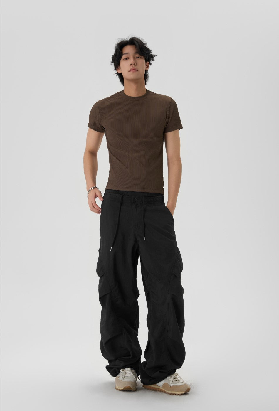 JHYQ Pleated Parachute Pants