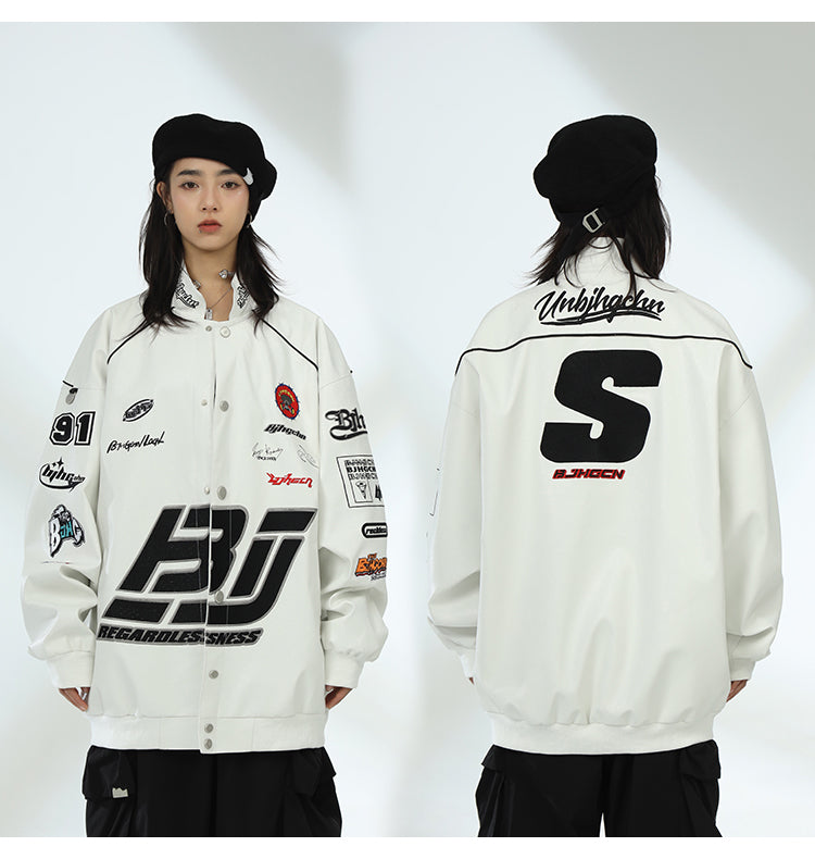 BJHG Patched Biker Jacket
