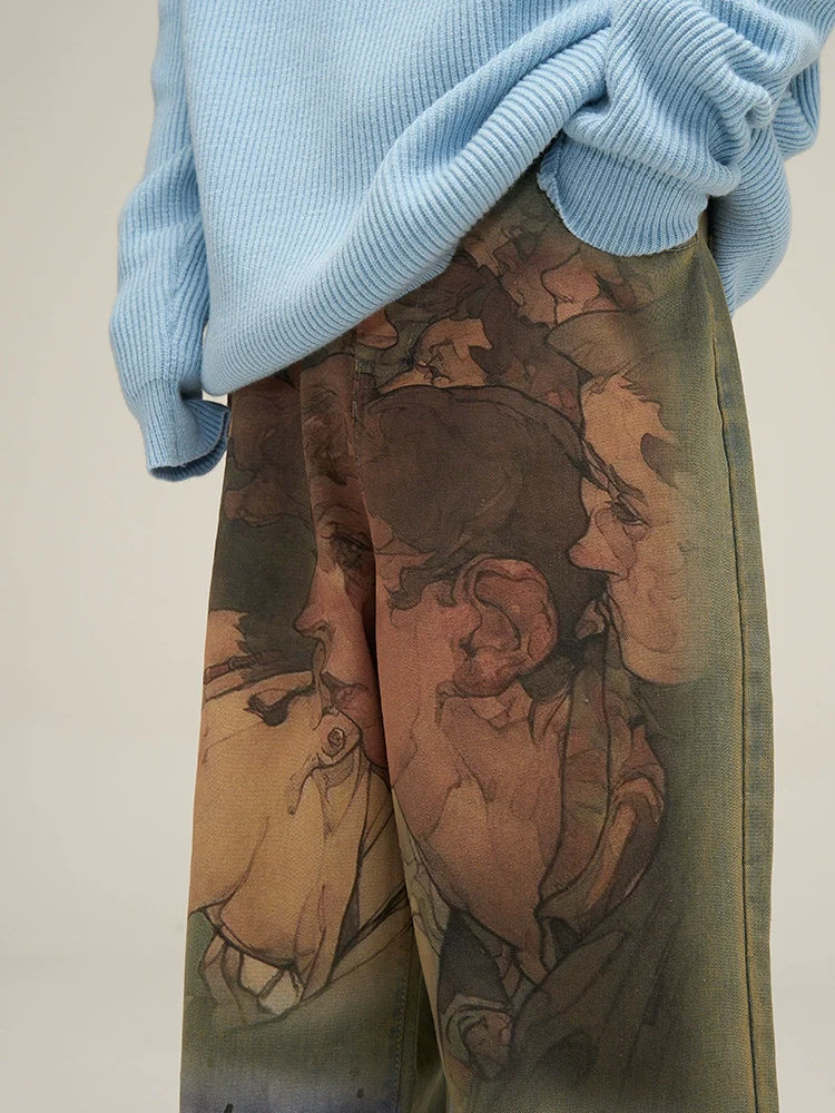 HJK Exclusive Oil Painted Jeans