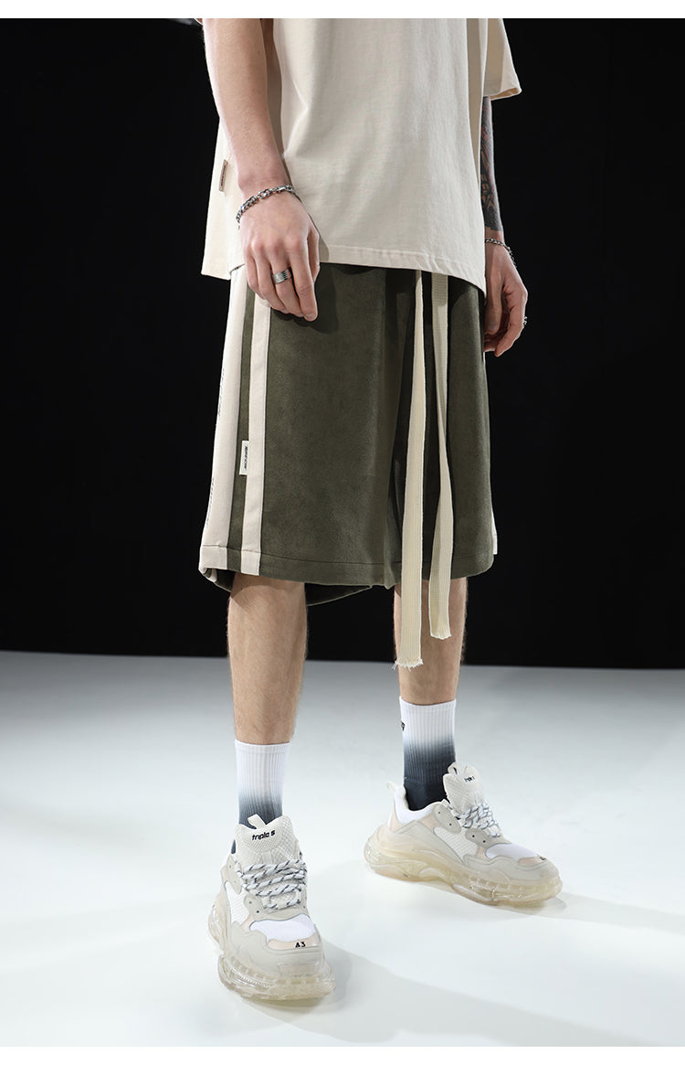BJHG Velour Wideleg Lounge Shorts