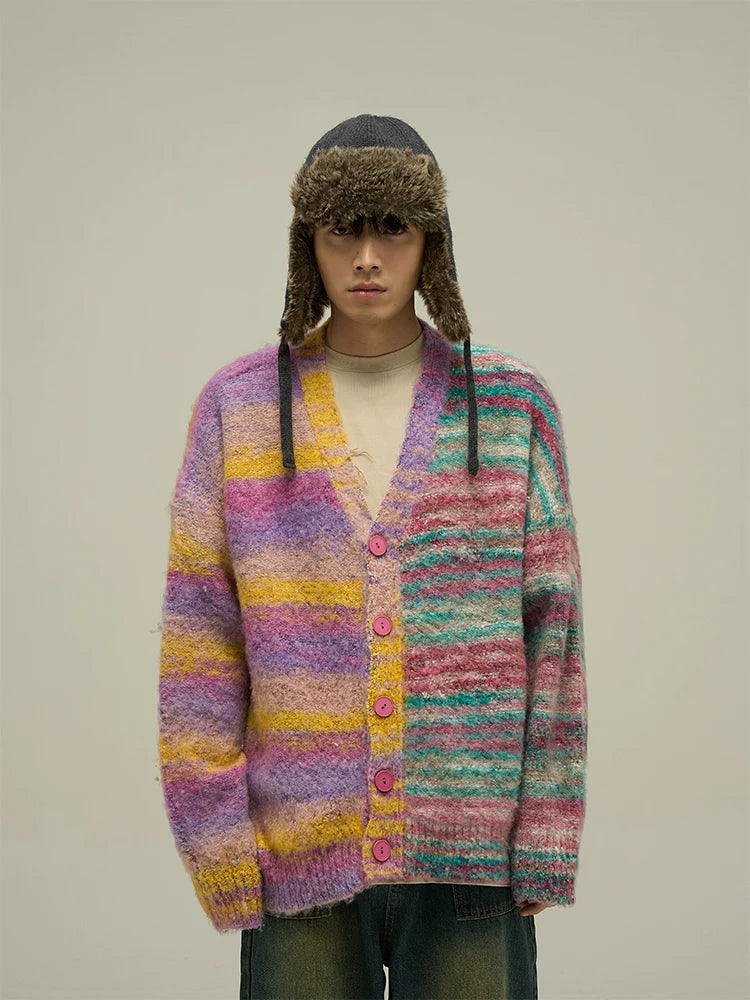WLNEXT "Dopamine" Contrast Cardigan