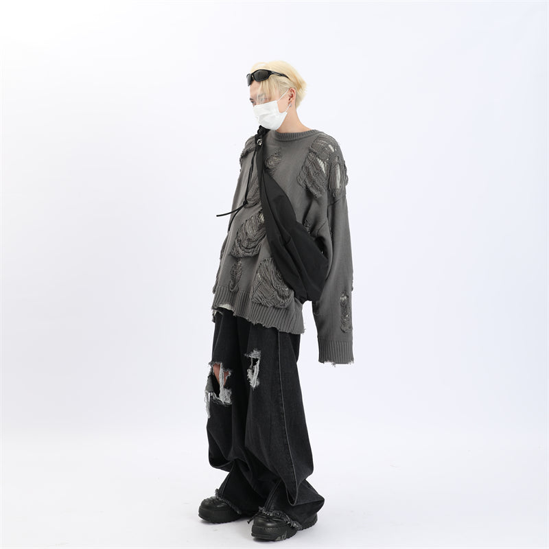 MaxDstr Ripped Grunge Sweater