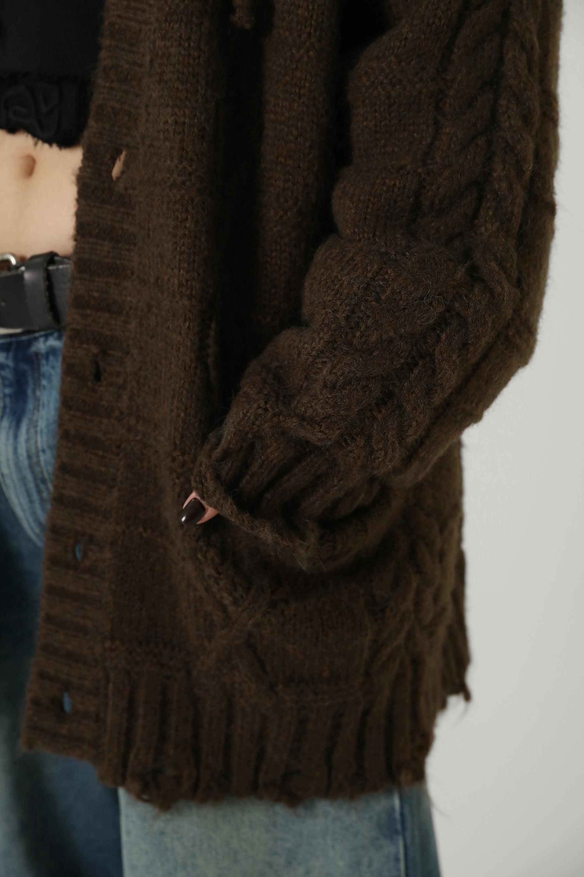 MASONPRINCE Edith Knit Hooded Cardigan