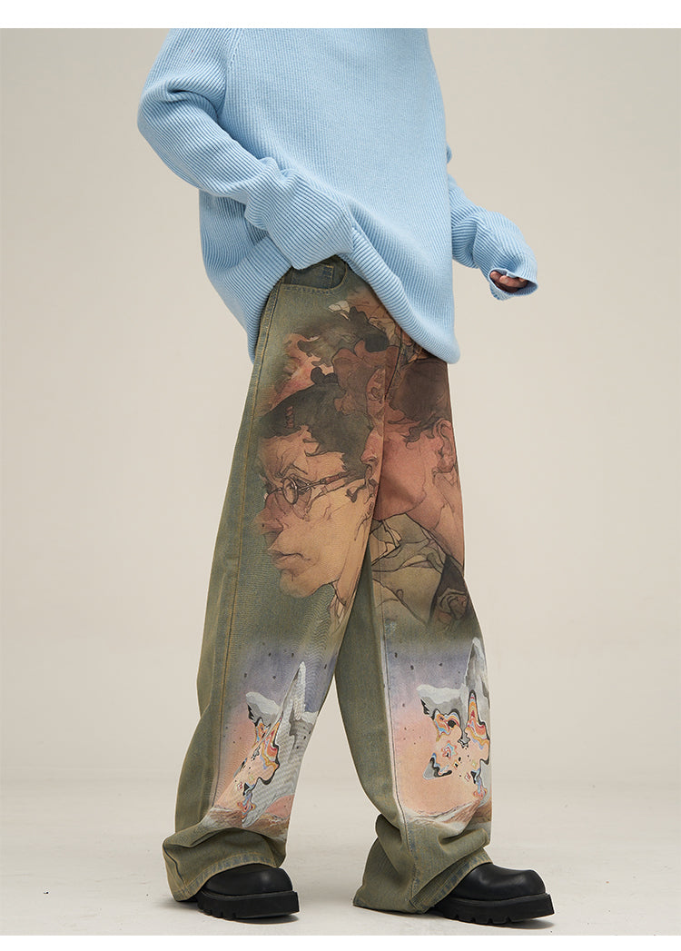 HJK Exclusive Oil Painted Jeans