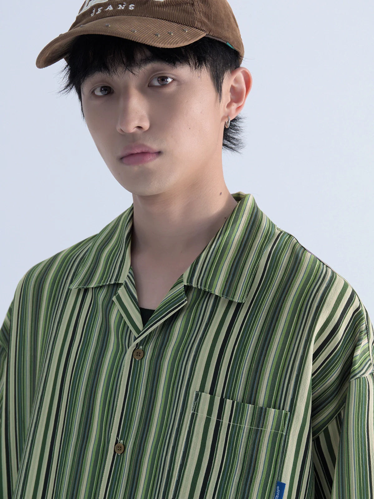 Mentmate Retro-Striped Button Up
