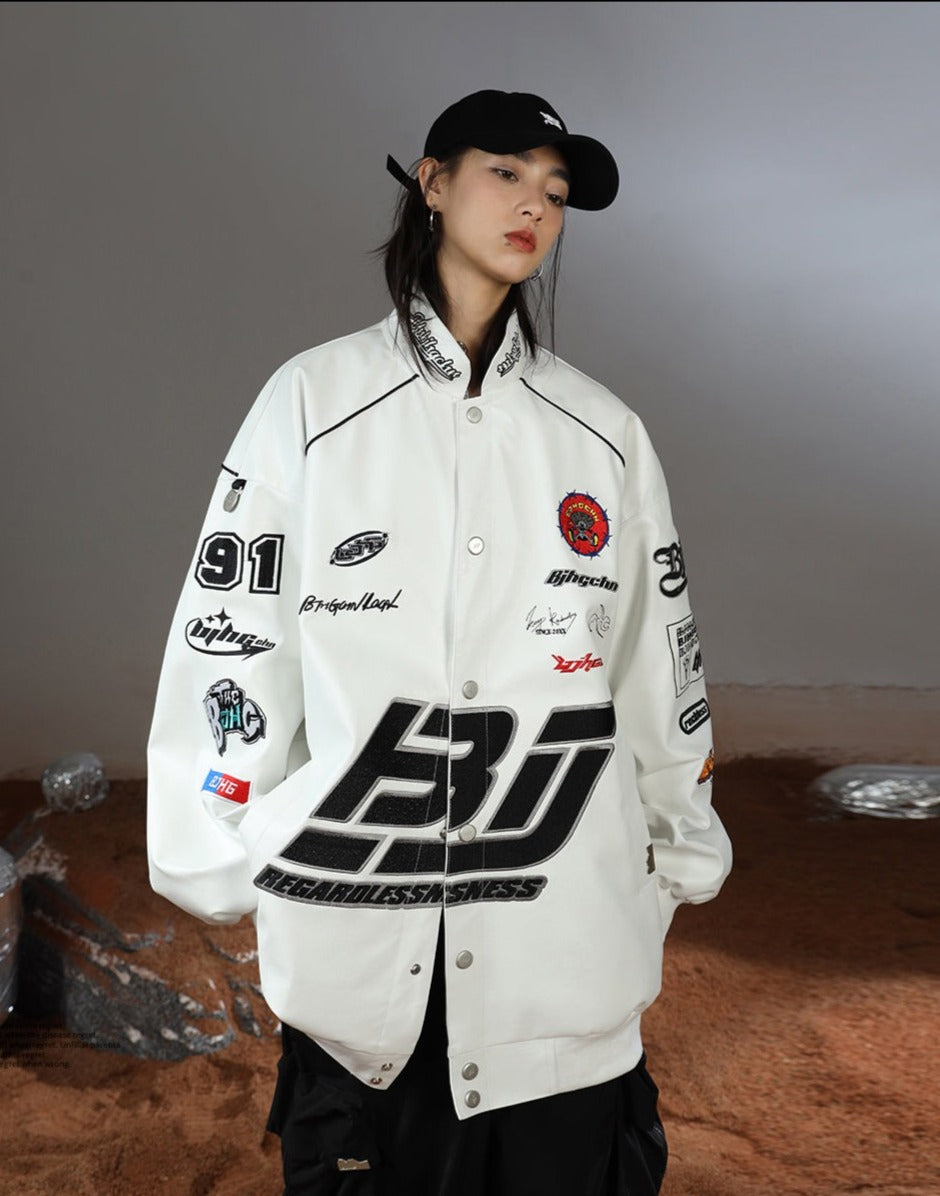 BJHG Patched Biker Jacket