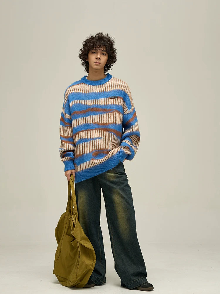 WLNEXT Double Striped Sweater