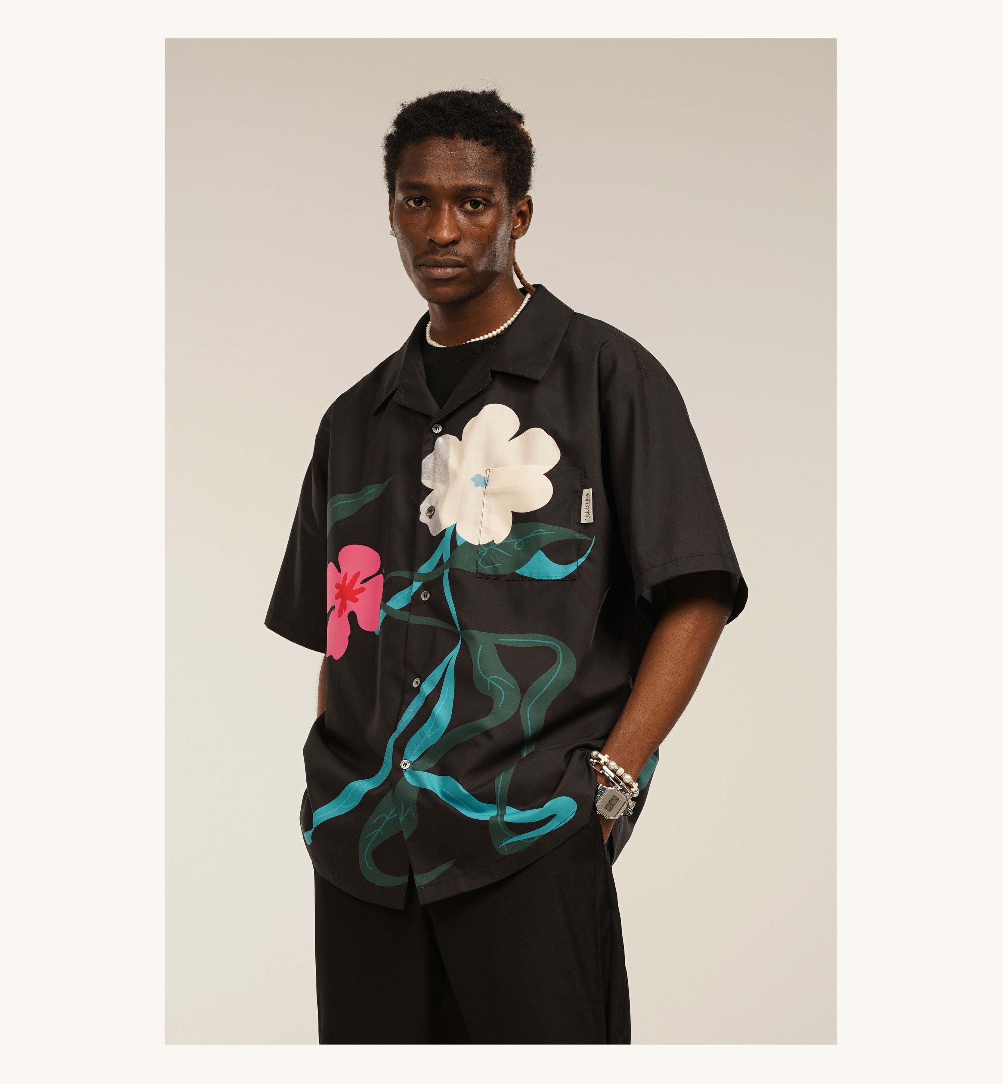 EMPTY REFERENCE "Inflorescence" Button-Up Shirt