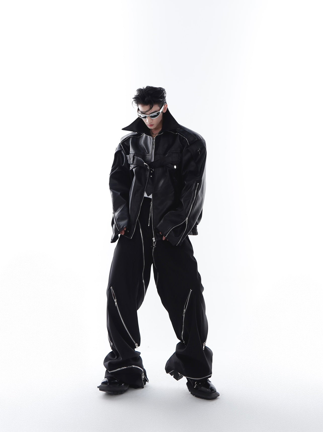 CulturE Pin-Buckle Biker Jacket