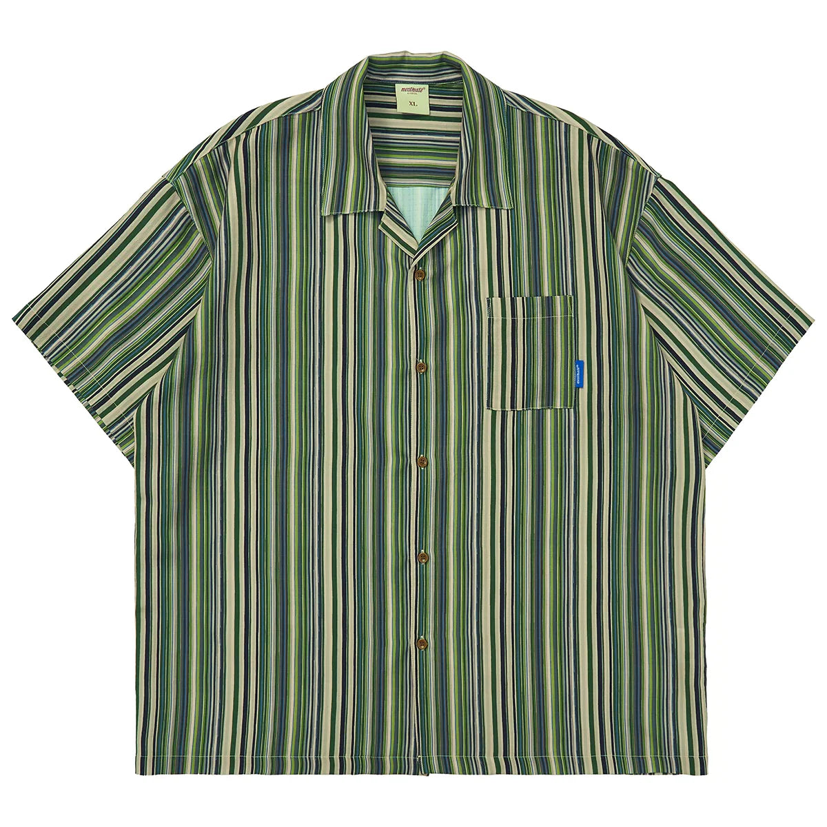 Mentmate Retro-Striped Button Up