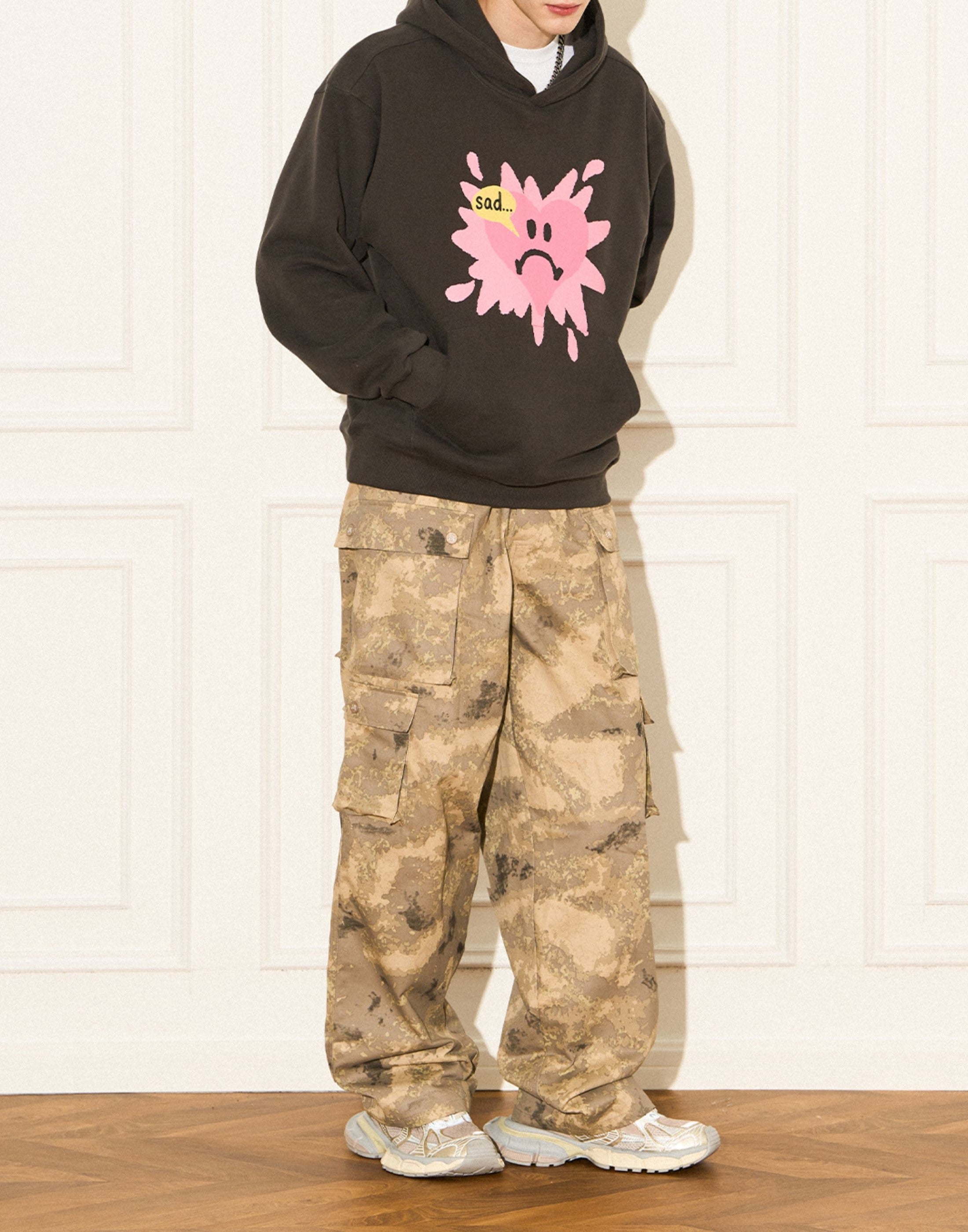 EMPTY REFERENCE Camoflauge Multipocket Cargo Pants