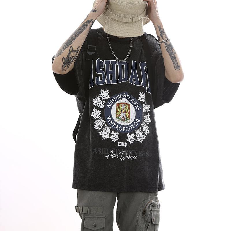 Ash Dark VNTG Collegiate Tee