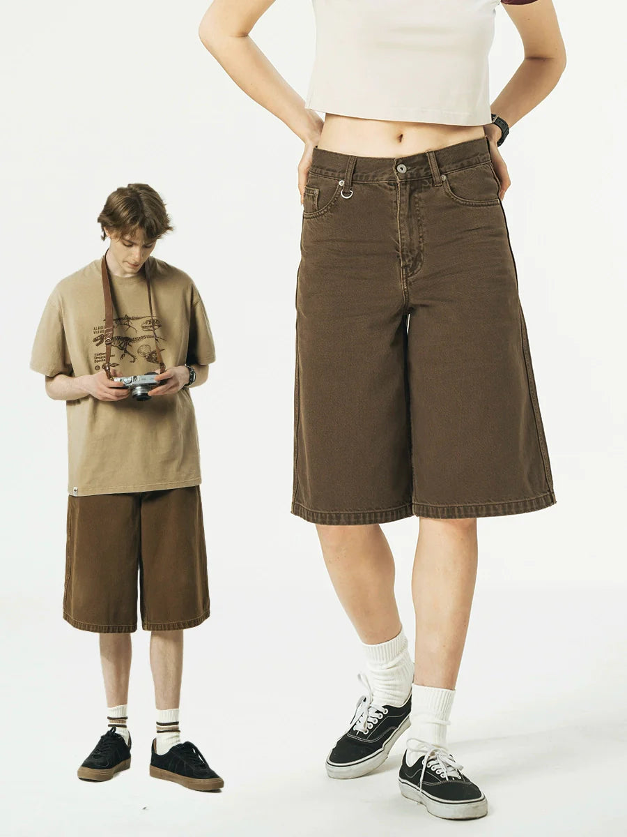 714street Japanese Washed Denim Shorts