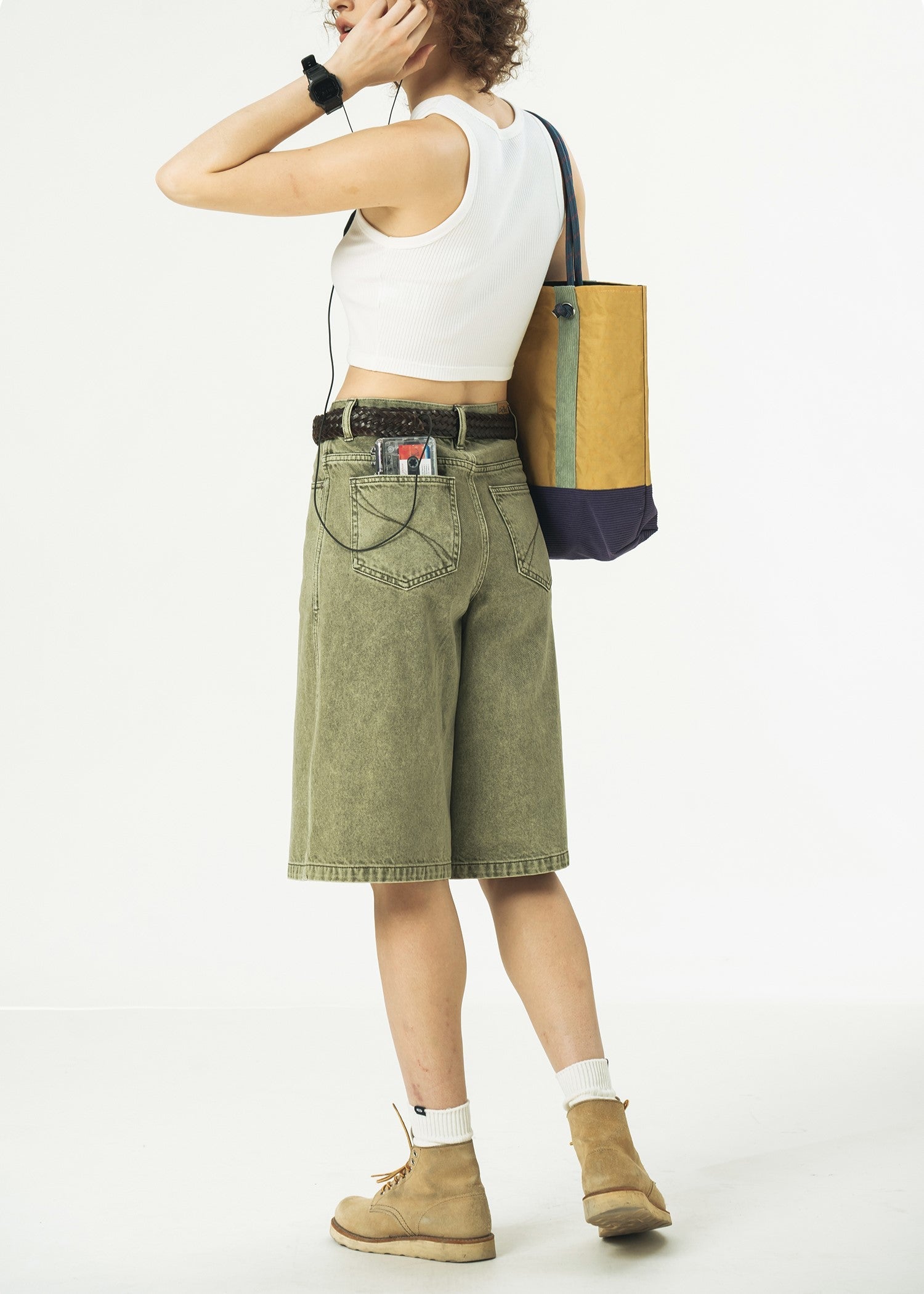 714street Japanese Washed Denim Shorts