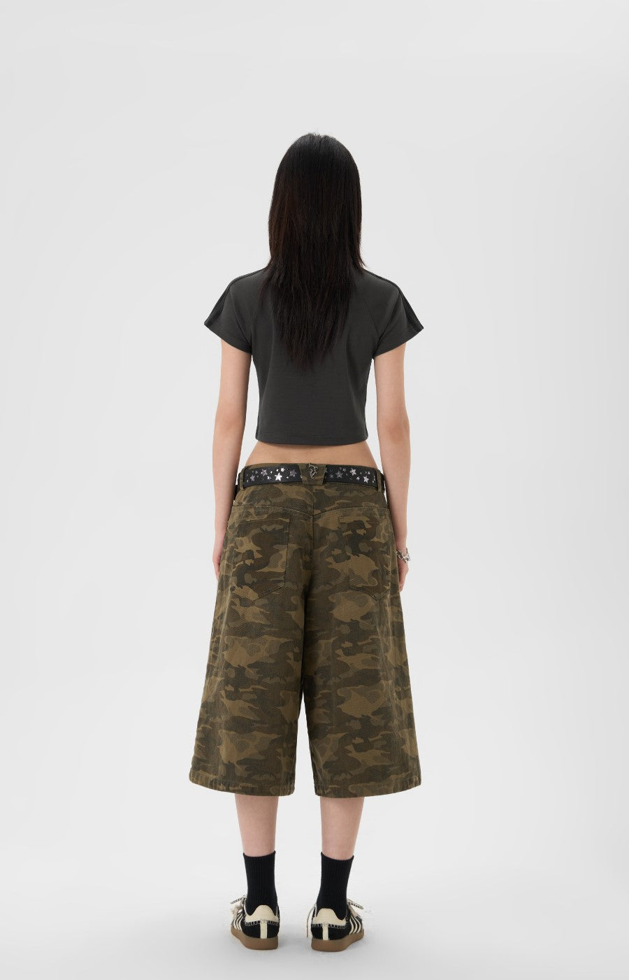 JHYQ Camo Capri Cut Shorts