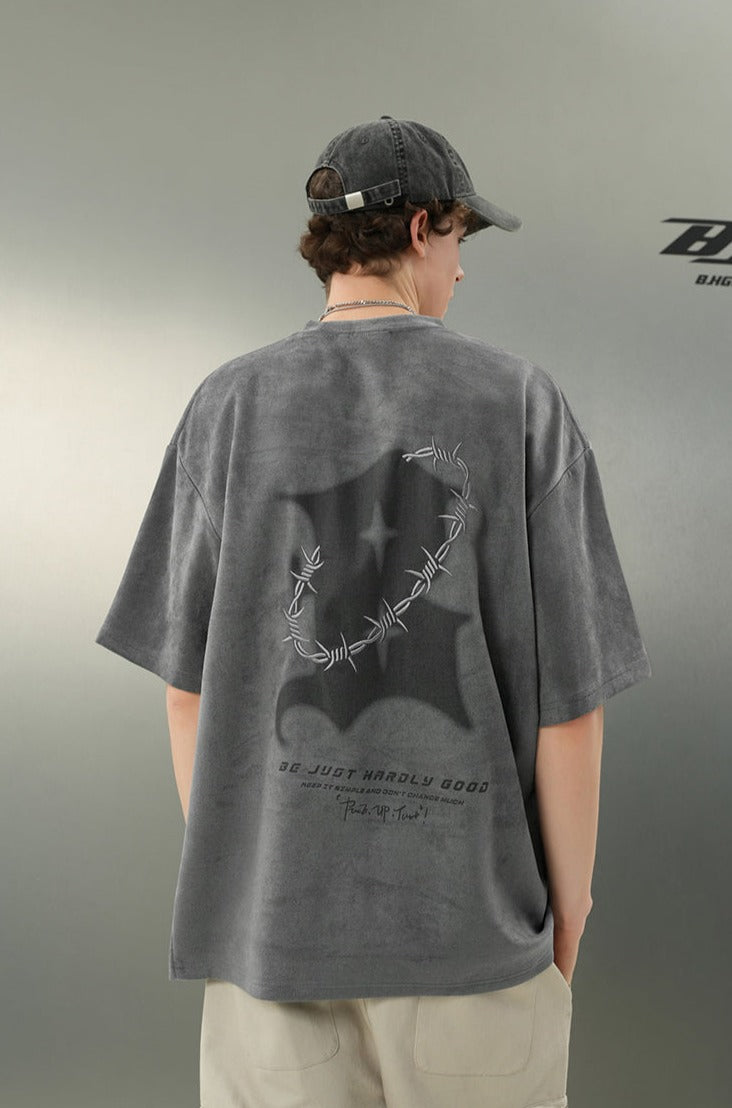 BJHG "Thorns" Suede Tee