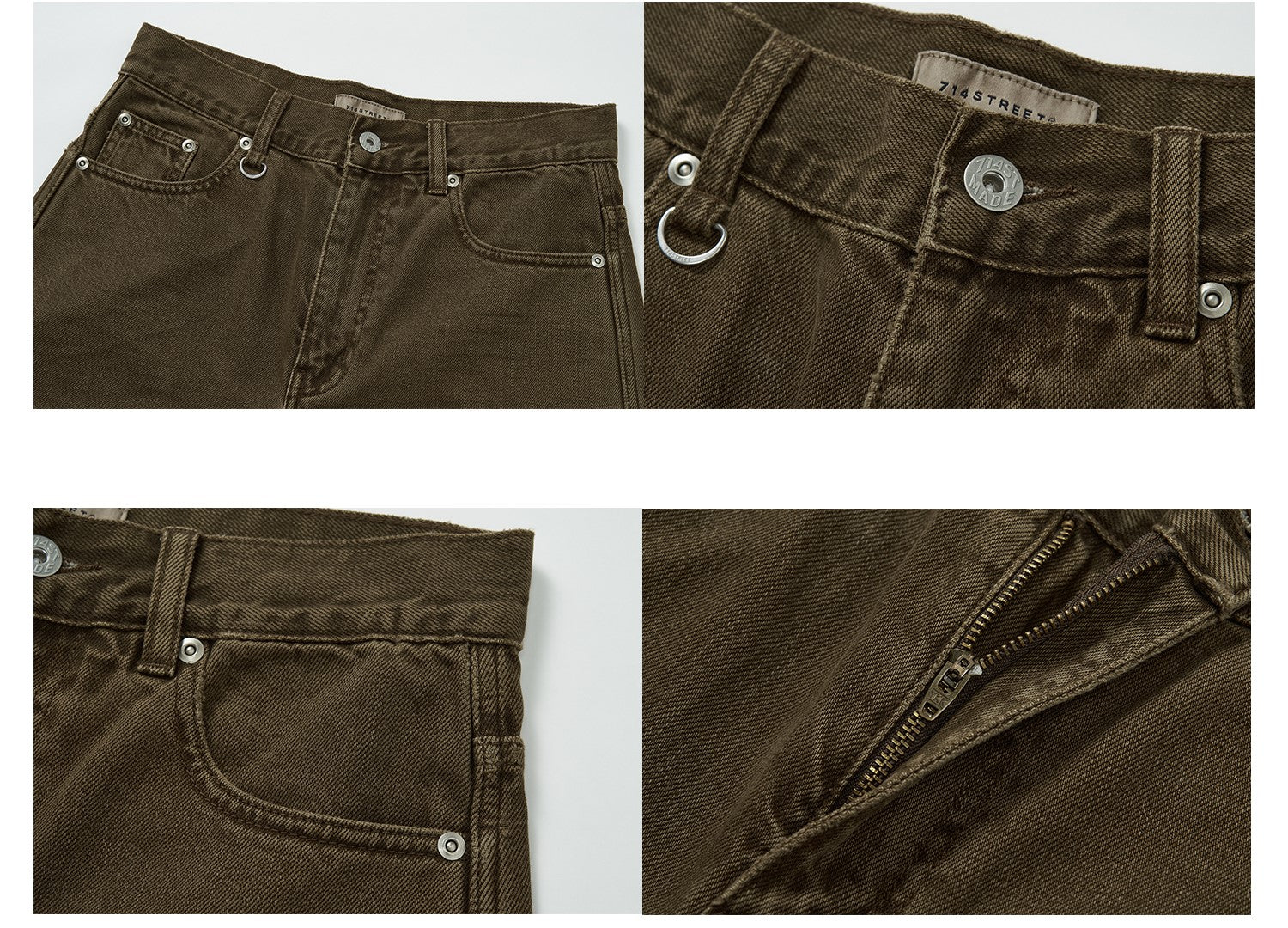 714street Japanese Washed Denim Shorts