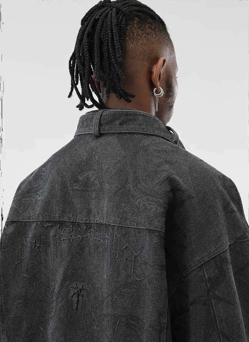JHYQ Embossed Thorn Heavyweight Jacket