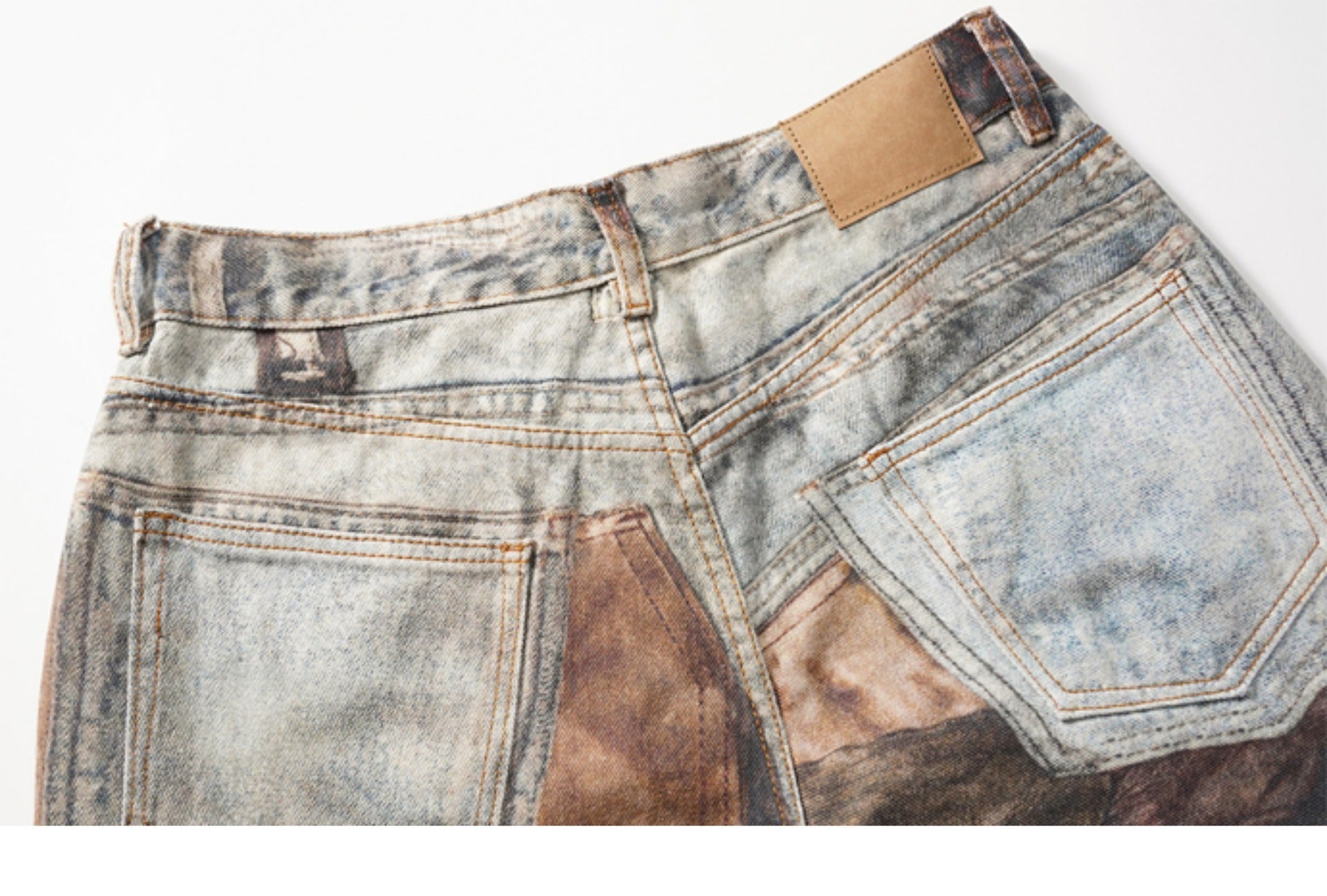 HJK Exclusive "Abstract" Deconstructed Jeans