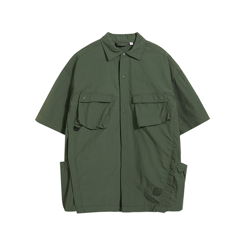 GTRG Paneled Button-Up Shirt