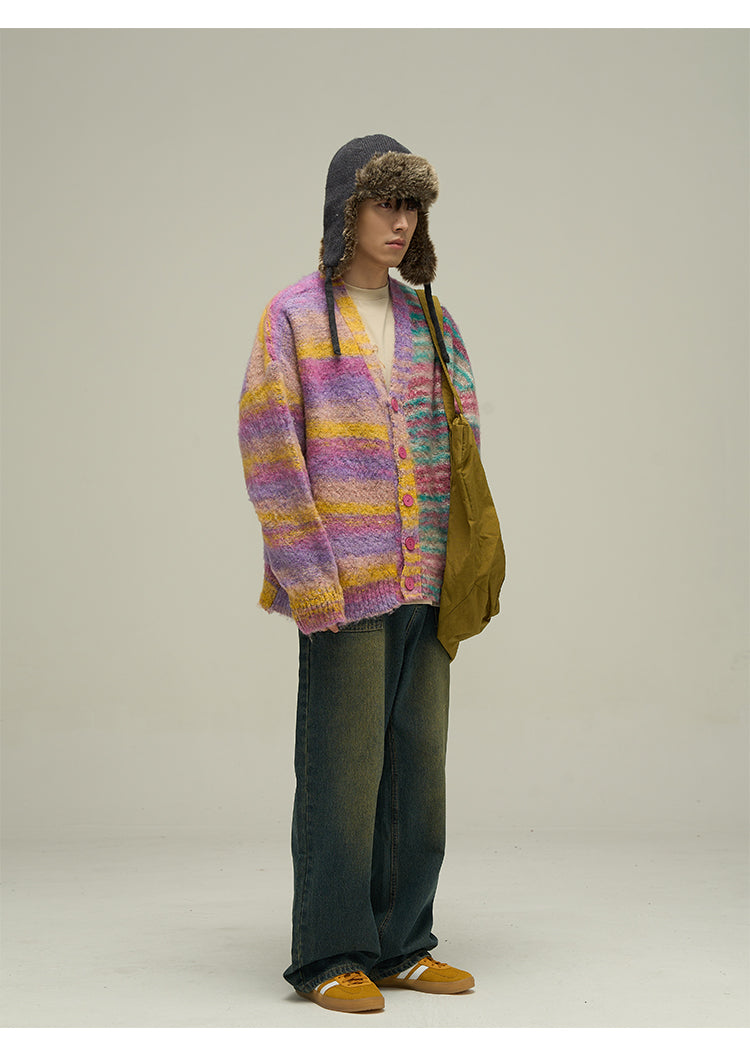WLNEXT "Dopamine" Contrast Cardigan
