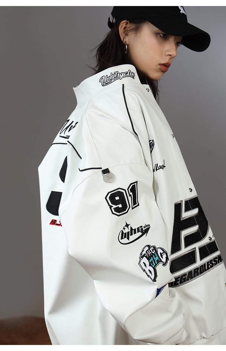 BJHG Patched Biker Jacket