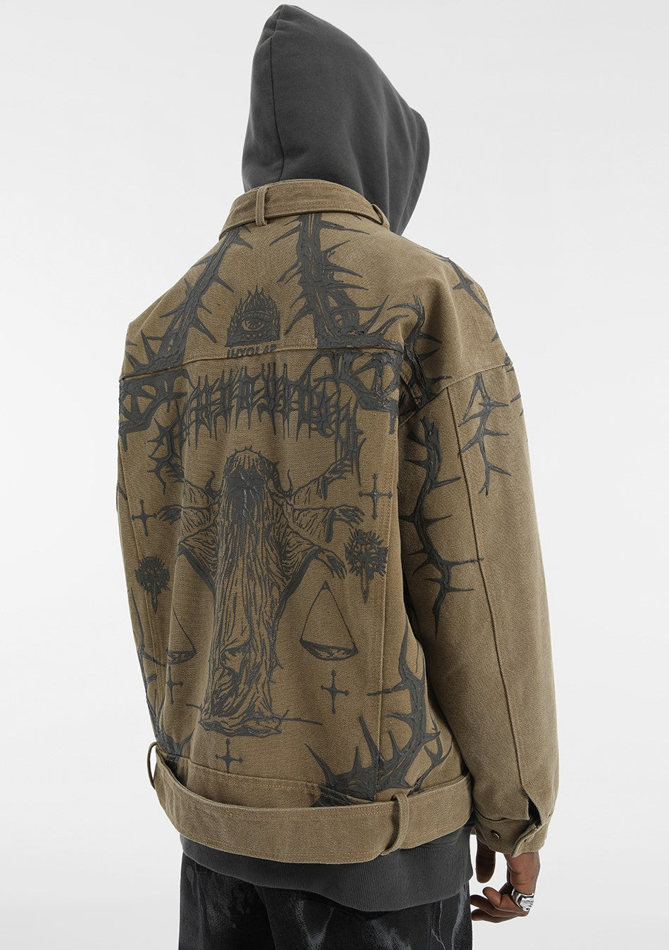 JHYQ Embossed Thorn Heavyweight Jacket