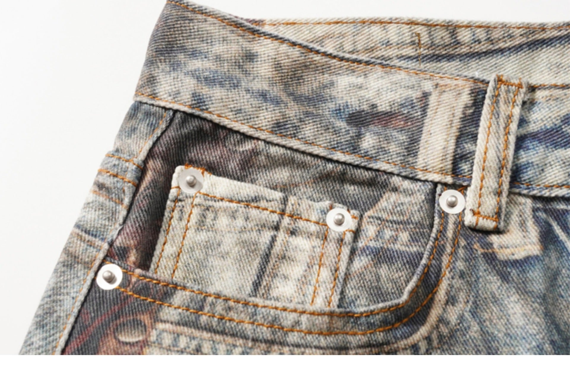 HJK Exclusive "Abstract" Deconstructed Jeans