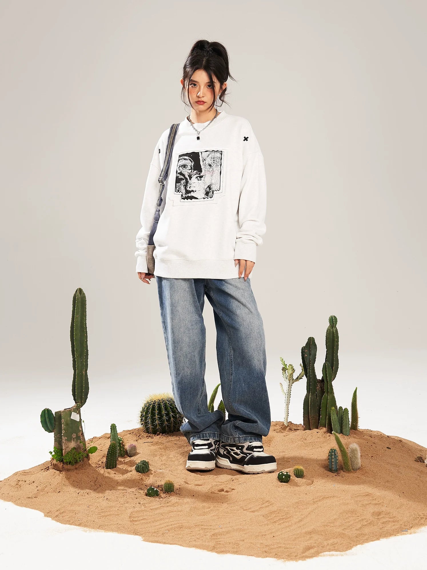 NSTNEW START "Visions" Collage Sweater